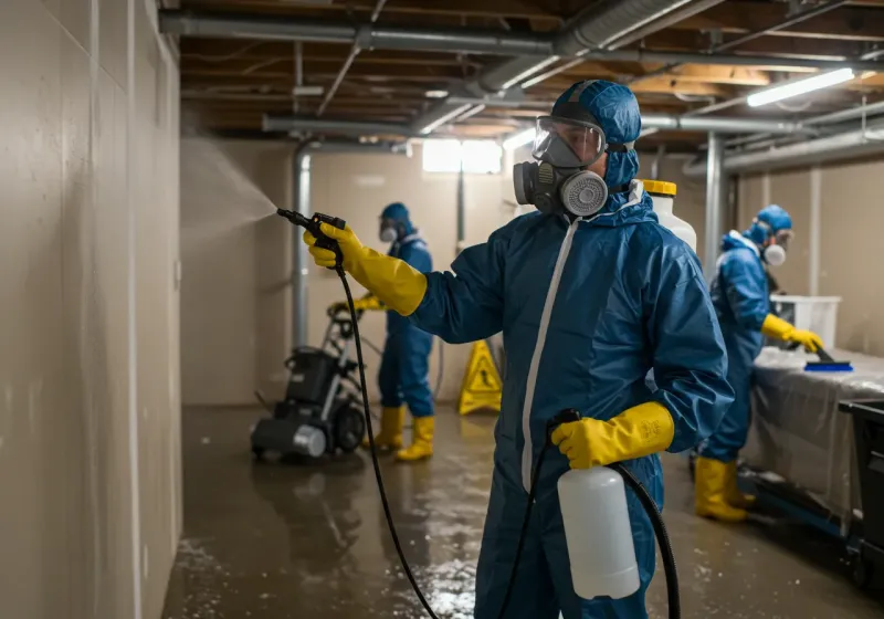 Basement Sanitization and Antimicrobial Treatment process in Elkin, NC